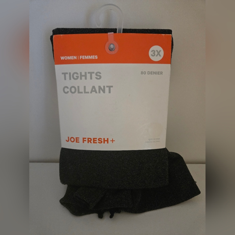 2X OR 3X Joe Fresh Dark Grey Tights for Women